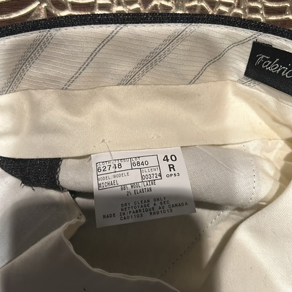 Jack Victor Pleated Wool Trousers - Picture 3 of 4